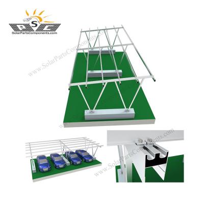 China Easy Outdoor Car Parking Parking Lot Installation Solar Support Structure for sale