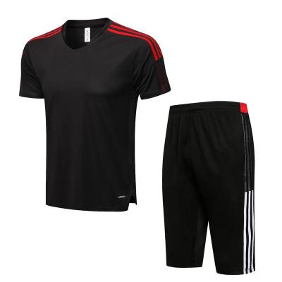 China 2223 Paris Soccer Jersey Men's Loose Short Sleeve Adult New POLO Training Shorts Spring And Shorts Training Suit for sale