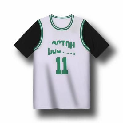 China Men's Quick-Drying T-shirt Sports Basketball T-shirt Training Clothes Running Fitness Loose Short Sleeve for sale