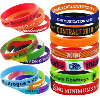 China CLASSIC Customized Silicone Wristband, Personalized Silicone Wristbands, Silicone Wristbands With Your Own Logo for sale