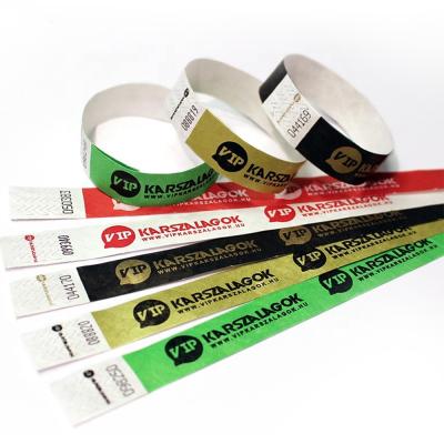 China Modern Cheap Custom Tyvek Wristbands Party Tyvek Wristbands Waterproof Tyvek Wristband for sale