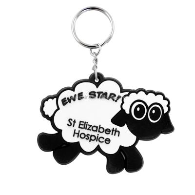 China 2D / 3D Custom Shape New Design Cheapest High Quality PVC Rubber Soft Key Chain for sale