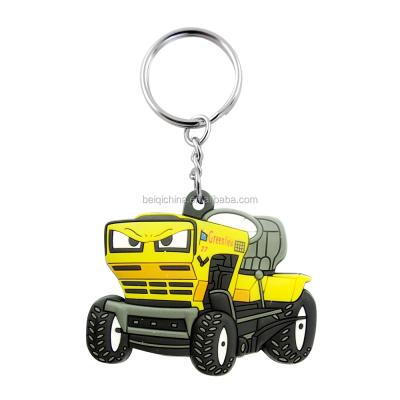 China Car Shape Key Chain PVC Rubber Soft Key Chain Beiqichina for sale