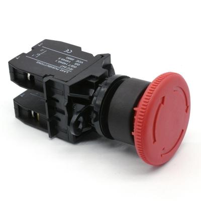 China IEHC LA42 Series Plastic Emergency Stop Rotary Mushroom Return Mometary Push Button Switch for sale