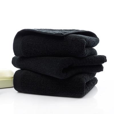 China 2021 Hot Sale Wholesale Cheap 100% Cotton Facial Black Hair Towel 16S 40x80cm SPA Hairdresser Salon Towel Viable For Beauty Salon for sale