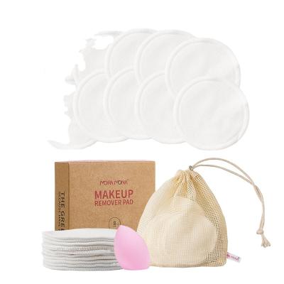 China Reusable Simple Personal Care Makeup Remover Eco-Friendly Bamboo Cotton Cleansing Pad Makeup Remover Pads for sale