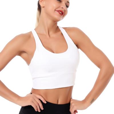 China 2021 new breathable classic sports underwear women cross beautiful back gather running yoga fitness bra women for sale