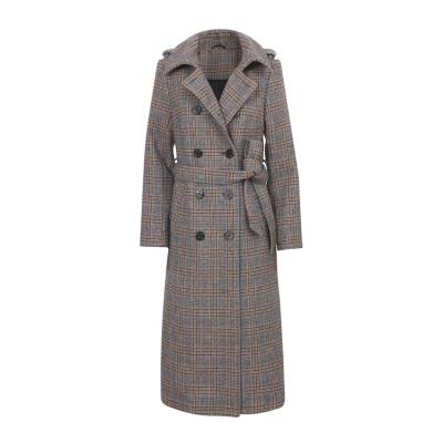 China Wholesale Luxury Fashion Autumn Lattice Double Side Warm Windproof Winter Long Recycle Polyeser Wool Cashmere Coat Women for sale