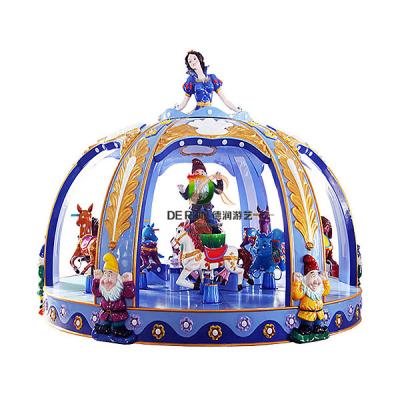 China Hot Sale Funfair Attraction Kids Fun Rides Mini Carousel Princess Joyful Luxurious Go Round for sale