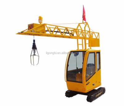 China Amusement Park Equipment DERUN Amusement Park Equipment Kids Electric Tower Crane For Sale for sale