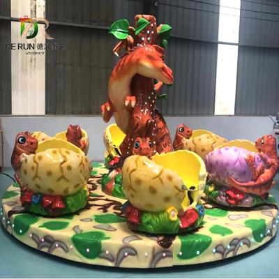 China New Launching Funfair Playground Spinning Top Spinning Top Equipment Carousel Mini Spinning Dinosaur Cup Ride For Sale for sale