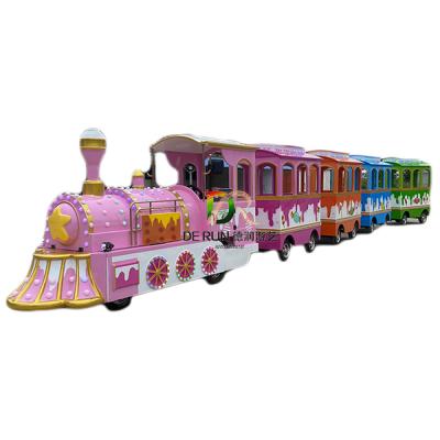 China 2021 new funfair design candy series amusement park rides electric trackless train for kids for sale