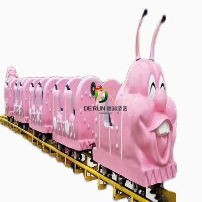 China Attraction Children Love Amusement Park Equipment Family Rides Caterpillar Happy Train Rides On Sale for sale