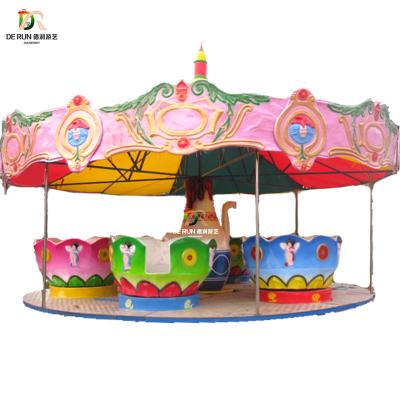 China exterior & indoor amusement park rides 6Seats rotating cup playing games for sale