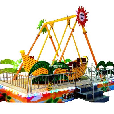 China exterior & Indoor Playground Amusement Rides Park Indoor Equipment 8 Seat Mini Pirate Swing Ship Amusement Park Playground Amusement Equipment For Sale for sale