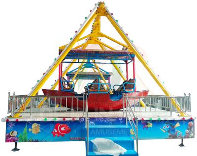 China FRP& Steel Amusement Park Rides Small Kids Rides Mini Pirate Ship For Sale for sale