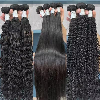 China Curly 100% Natural Cuticle Aligned Virgin Remy Hair Bundles, Brazilian Hair Weave, Cuticle Aligned Virgin Hair Extension Wig Vendors for sale