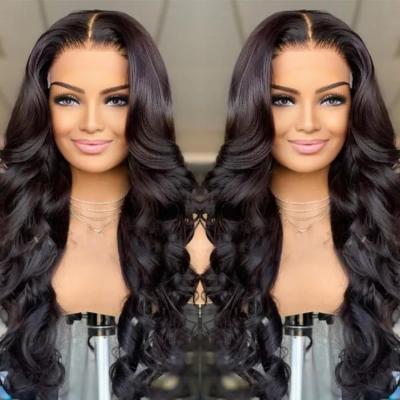 China Wholesale Body Wave Ladies Wigs Hair Lace Front Peruvian Virgin Hair Lace Front Wigs Cheap Pre Plucked Remy For Black Women for sale