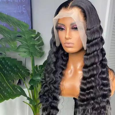 China Full Body Wave 150% 180% Density HD Lace Hair Wigs For Color Women, Transparent Lace Front Wig Wholesale Virgin Brazilian Hair for sale