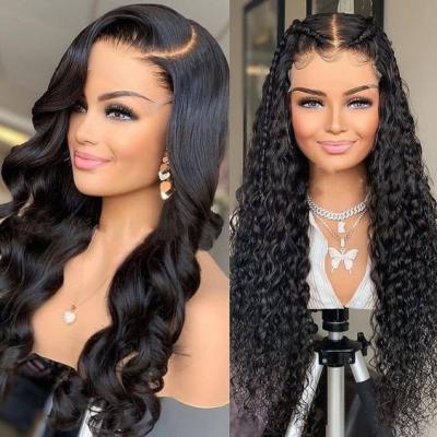 China Hd Raw Body Wave Wholesale Glueless Virgin Virgin Lace Frontal Wig, Transparent 360 Cuticle Aligned Wig, Lace Front Wigs For Black Women for sale