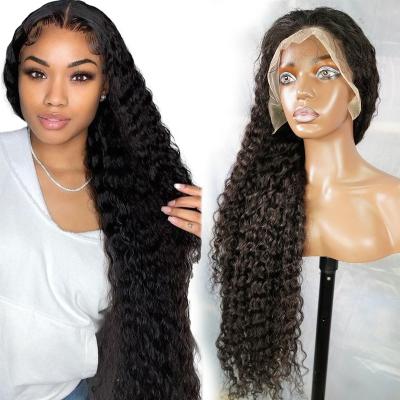 China Body Wave 30 32 34 36 38 40 50 Inch Hair Wigs For Women Colored Women's Long Straight Deep Raw Indian Hair Lace Front Wigs Virgin Hair for sale