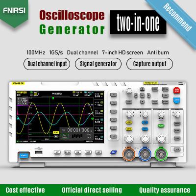 China FNIRSI 1014D Digital Oscilloscope Two In One Input Signal Generator 1014D Dual Channel Desktop Oscilloscope 1GSa/s Sampling Rate for sale