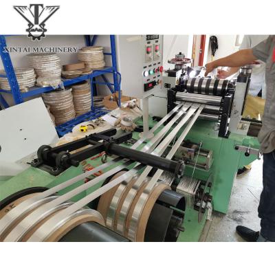 China High Precision Mask Nose Bridge Wire Spooler Steel Aluminum Strip Slitting Machine Rewind Maker For 2mm Spool for sale