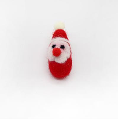 China Chirstmas decor wool felt old man doll cartoon snowman brooch children's gift decoration materials hair accessories diy accessories for sale