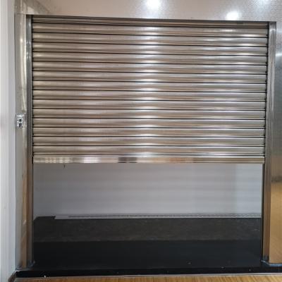 China Single Layer And Double Layer Fire Guide Grill Rail Security Rated Stainless Steel Roller Shutter for sale