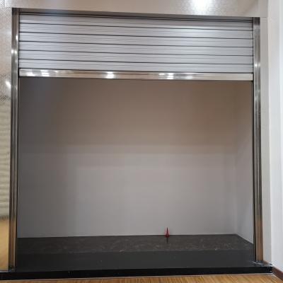 China Single Layer And Double Layer Storm Proof Soft Small Smart Spiral Stacking Sun Stainless Steel Roller Shutter Door for sale