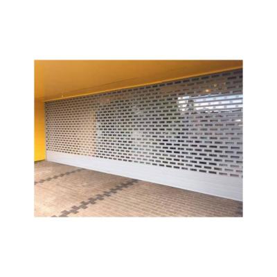 China Convenient Aluminum Automatic Electric Industrial Commercial Roller Shutter Perforated Garage Door for sale