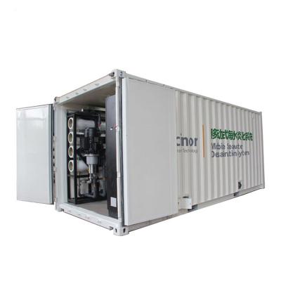 China Hotels/resorts/commercial seawater treatment water vessels industrial reverse osmosis system mobile desalination equipment zu verkaufen