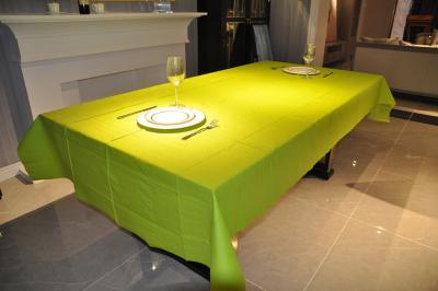 China Lime Green 3ply 1.37x2.74m Disposable Paper Tablecloths Party Use for sale