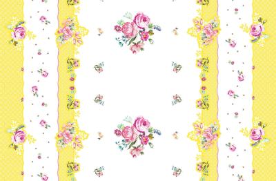 China Wilde Blumen tapezieren Abdeckung für Tabelle, Soem die 54 x 108 Zoll-Blumenpapiertischdecken zu verkaufen