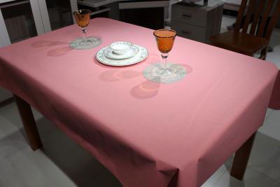 China Oilproof Birthday Table Decoration Cloth , SGS FDA Airlaid Pink Paper Tablecloth for sale