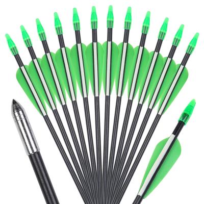 China Fiberglass 7mm Target Arrow 30inch Archery Shooting and Target Shooting Arrows for sale