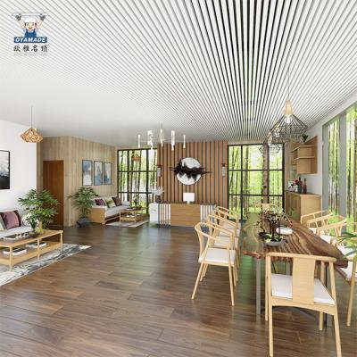 China New Design Artistic V-Shape Partition Aluminum Ceiling Suspended Ceiling Baffle Ceilings for sale