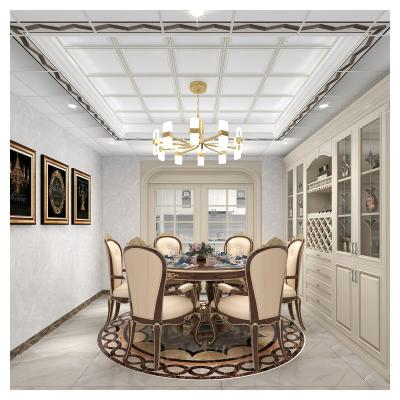 China Artistic Ceilings Square Decorative Polystyrene False Dome Ceiling Tile for sale