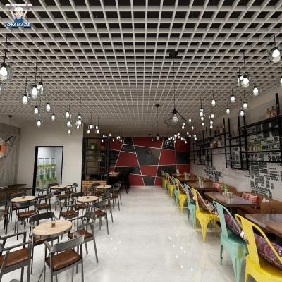 China Factory direct restaurant soundproof aluminum false grid ceilings popular integrated suspended ceiling modern design in low price for sale