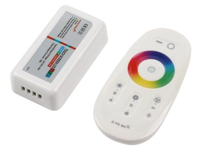 China controlador sem fio do diodo emissor de luz da cor de 2.4G RGB multi, controlador do telecontrole do diodo emissor de luz do RGB do tela táctil à venda