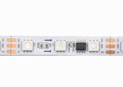 China Van de witte Magische RGB LEIDENE van PCB de Kleur Strook niet het Waterdichte 12V gelijkstroom 60leds Droom Veranderen Te koop