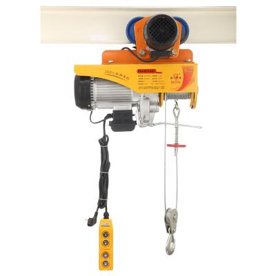 China Electric construction site lifter hoist 880 lbs lift electric overhead crane 750W electric hoist with remote control for sale