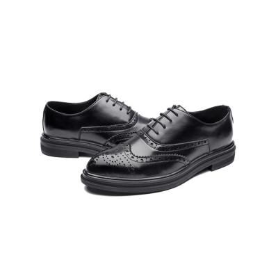 China Reflective Deodorization Upper Genuine Leather Shoes Italian Mens With Brogue Cut Out Style for sale