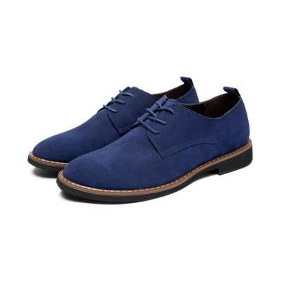 China Home Office Handsome Round Suede Leather Breathable Shoe For Men for sale