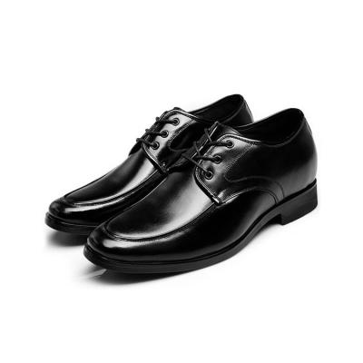 China Anti-odor supplier direct supply leather office elevator shoe for men with hidden waist for sale