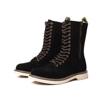 China High Help Anti-Smell Zipper Style Boot Man High Black With Non-slip TPR Outsole for sale