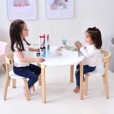 China High Quality Kindergarten Children's Wooden PANEL Bentwood Chair Set for sale