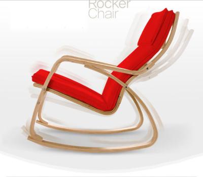 China Quality Guaranteed Modern Rocking Chair Plywood Suitable Wood Rocking Chairs For Adults for sale