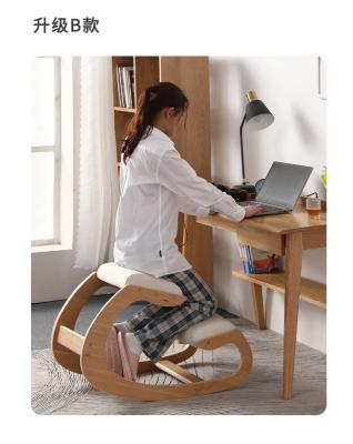 China Factory Direct Wholesale Ergonomic Wooden Kneeling Chair Modern Ergonomic Kneeling Chair for sale