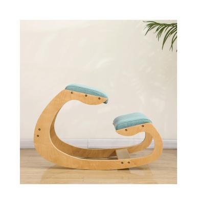 China Modern Wholesale Factory Directly Ergonomic Wooden Kneeling Rocking Chair Ergonomic Rocking Chair for sale